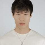 Horseshoe Pendant - White