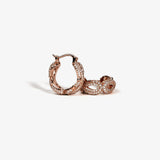Iced Infinity Thorn Earrings — Rose Gold view 2 | colour:rose