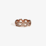 Iced Infinity Thorn Ring — Rose Gold studio view | colour:rose