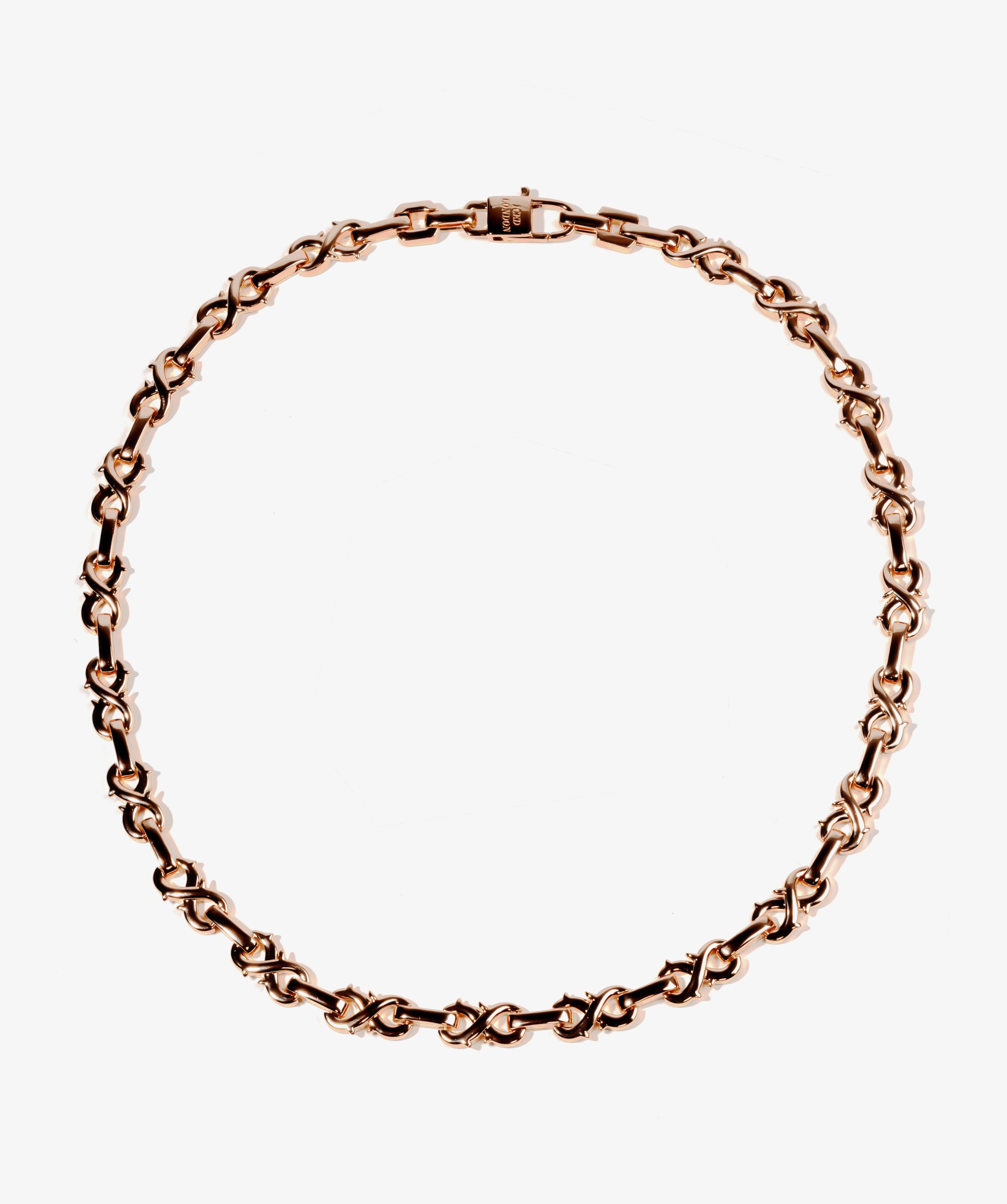 Infinity Thorn Chain — Rose Gold view 1 | colour:rose