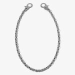 ICED London silver chain bracelet with pave-set links and lobster clasps, close-up.