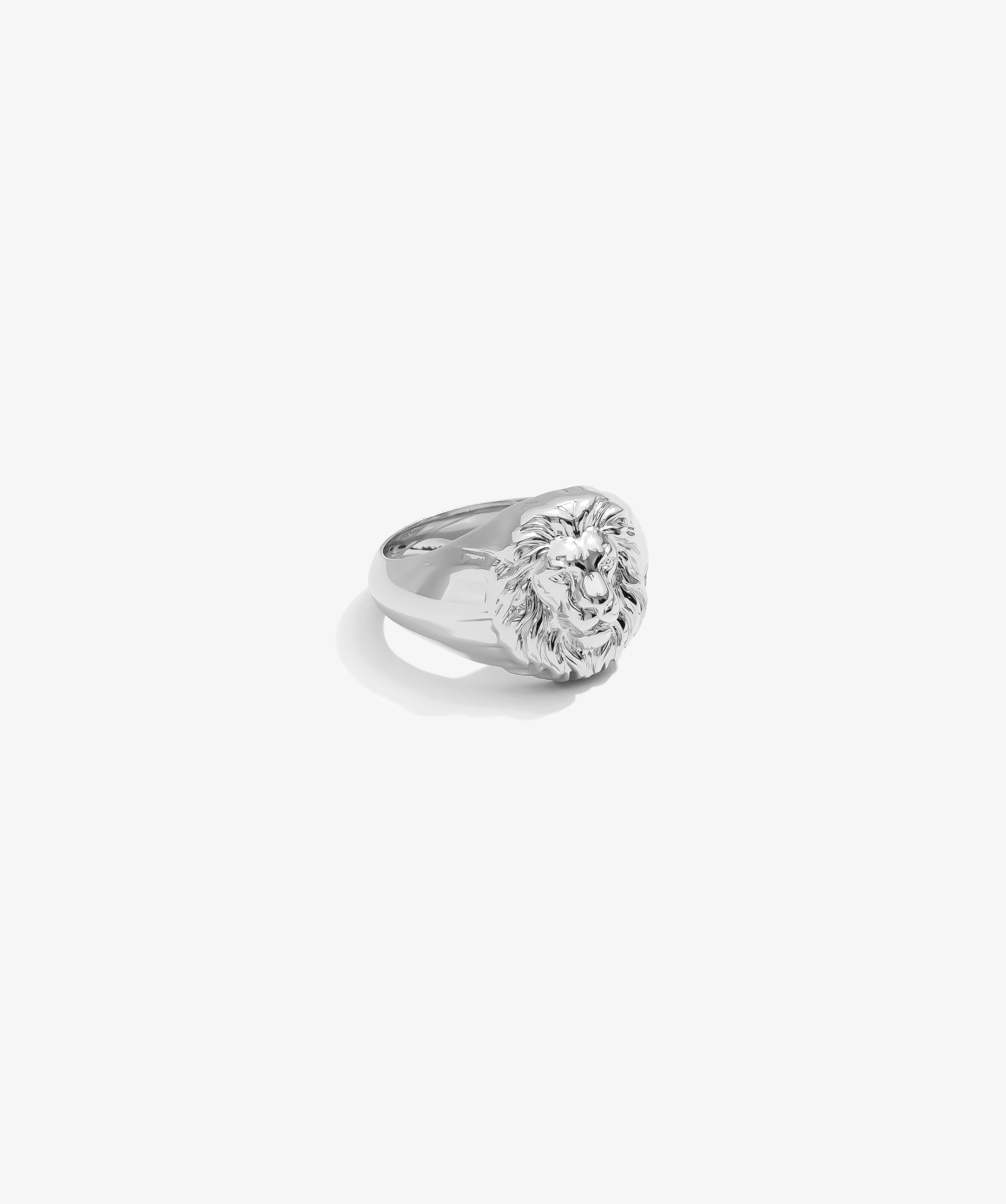 Lion Ring — White Gold view 1 | colour:white