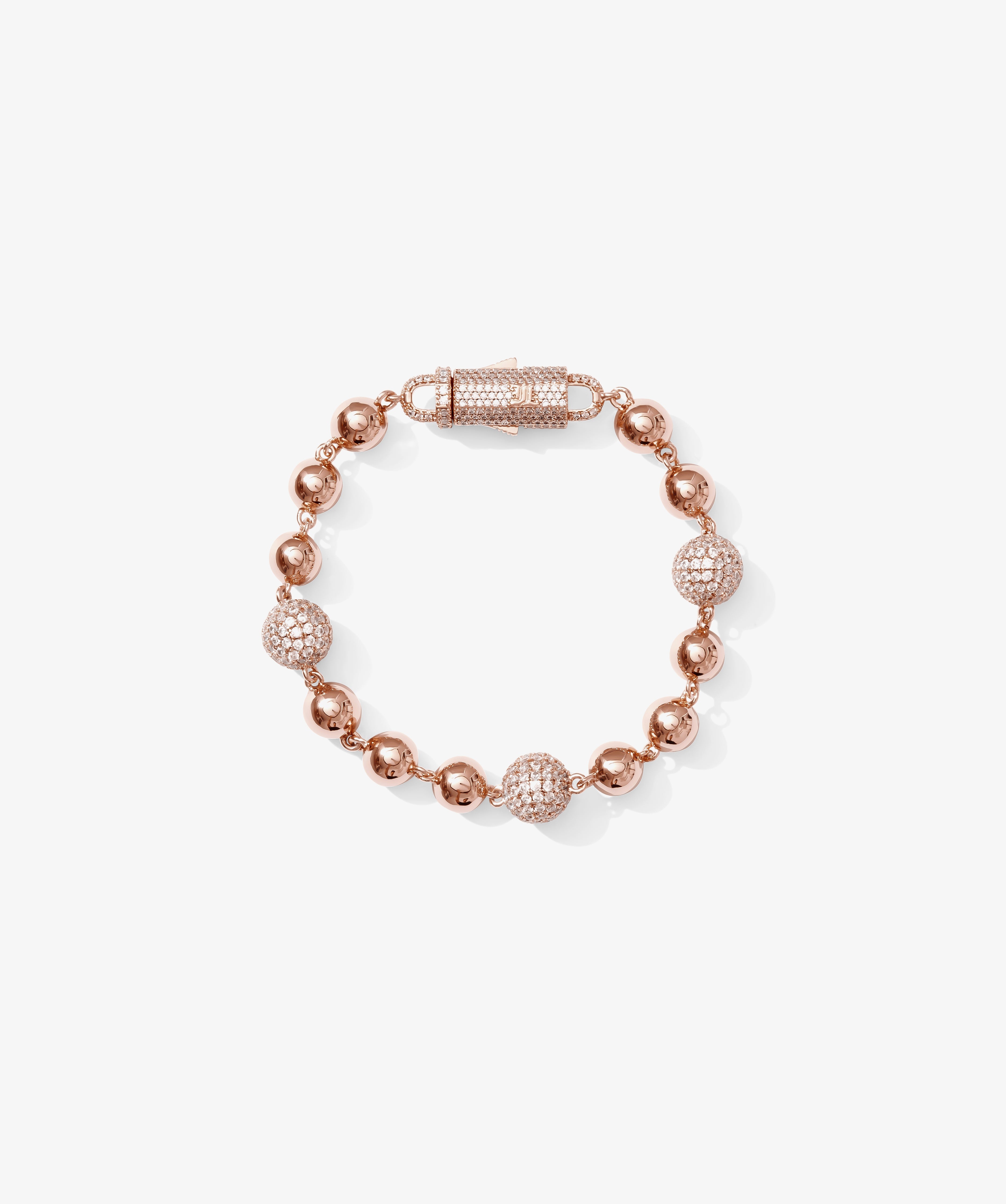 Mixed-Size Ball Bracelet — Rose Gold view 1 | colour:rose