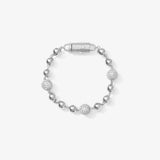 Mixed-Size Ball Bracelet — White Gold view 1 | colour:white