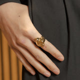 Treble Clef Ring - Yellow