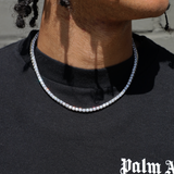 4 mm tennisketting (witgoud)
