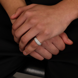 5-Row Band Ring (White Gold)