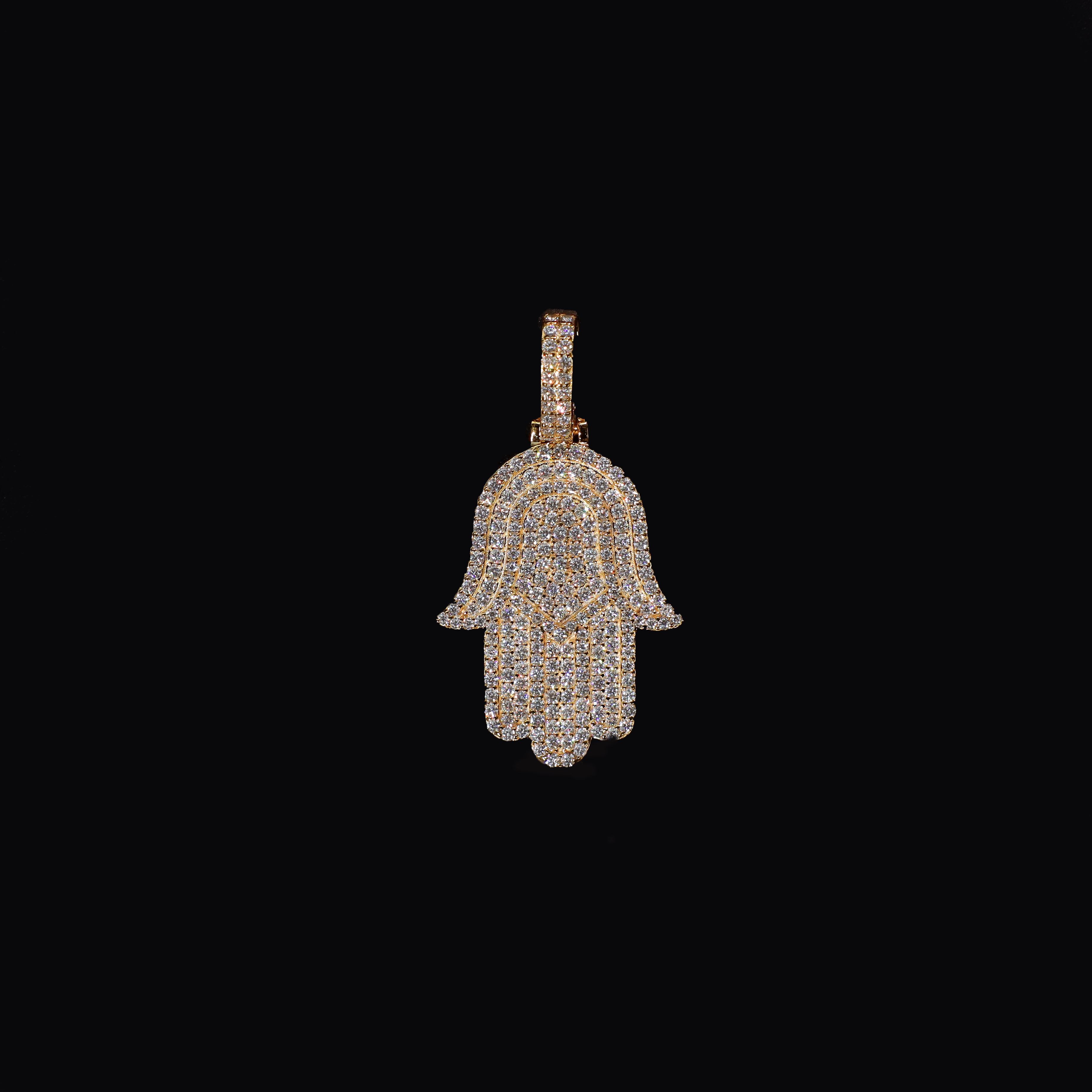 Hamsa Hand Pendant (Gold)