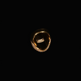 Smaragd ovale ring (goud)