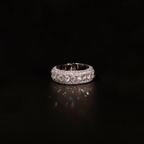 5-Row Band Ring (White Gold)