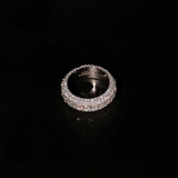 5-Row Band Ring (White Gold)