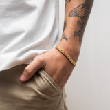 6 mm Cubaanse schakelarmband (geelgoud)