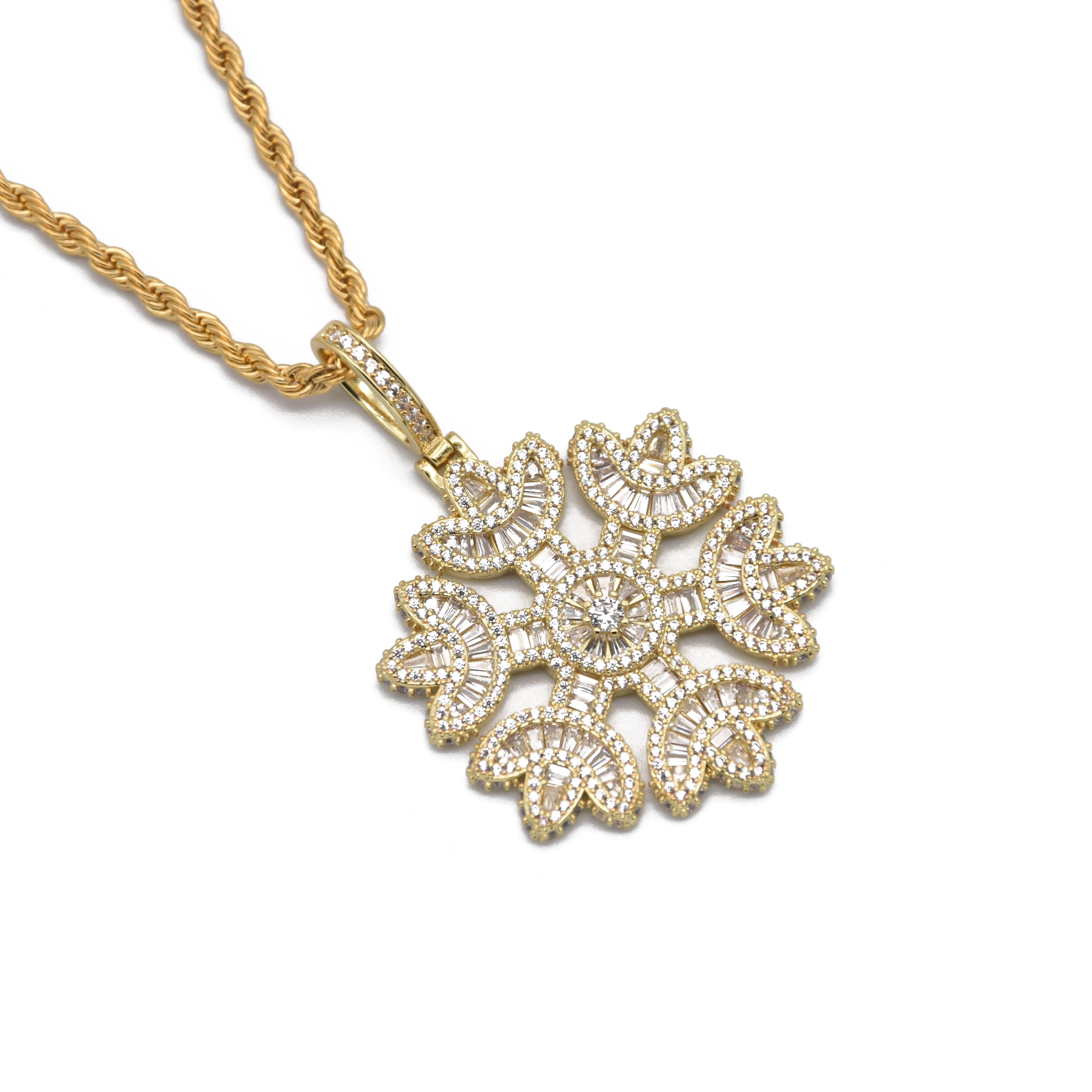 Iced Snowflake Pendant