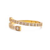 Baguette Bangle in Geel Goud