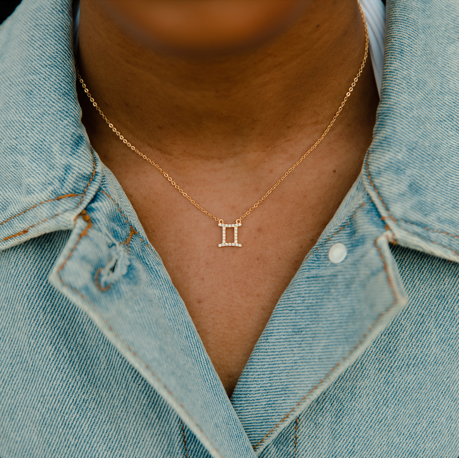 GEMINI ZODIAC SYMBOL PENDANT