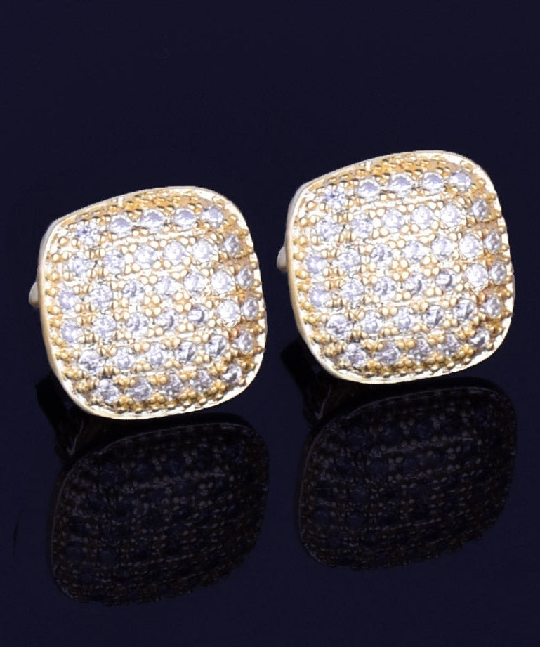 Round-Edge Earrings, 10mm Round-Edge Earrings