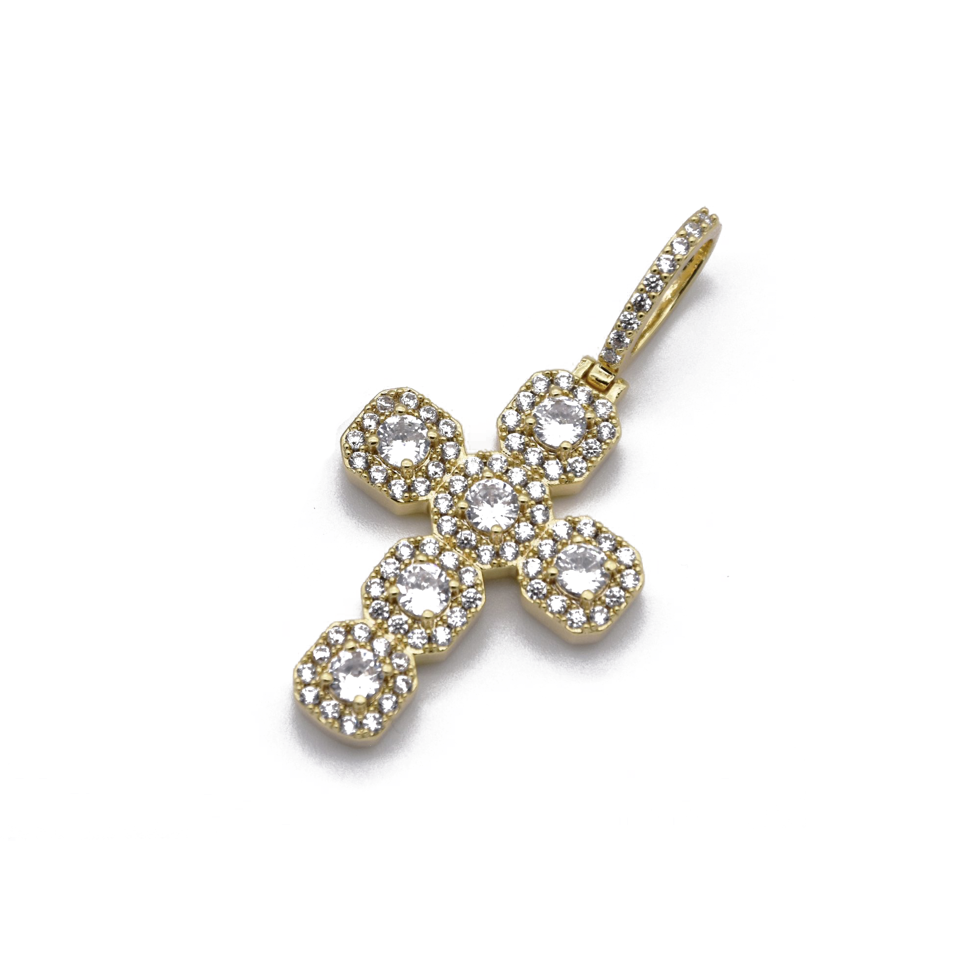 Clustered Cross Pendant